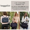 image:image3in1 Convertible Backpack Tote Handbag  15x12 Lightweight Travel Bag w RFID Phone WristletFrench Navy