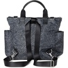 image:image3in1 Convertible Backpack Tote Handbag  15x12 Lightweight Travel Bag w RFID Phone WristletMidnight Blossom