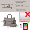 image:image3in1 Convertible Backpack Tote Handbag  15x12 Lightweight Travel Bag w RFID Phone WristletSterling Shimmer