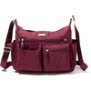 image:imageBaggallini Anywhere Large Hobo with RFID Phone WristletDark Cherry