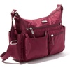 image:imageBaggallini Anywhere Large Hobo with RFID Phone WristletDark Cherry