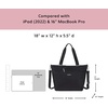image:imageBaggallini Avenue Tote  12x18 Laptop Tote Bag for Women  Lightweight Work Travel Carry On BagBeach