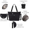 image:imageBaggallini Avenue Tote  12x18 Laptop Tote Bag for Women  Lightweight Work Travel Carry On BagBlack