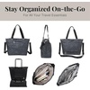 image:imageBaggallini Avenue Tote  12x18 Laptop Tote Bag for Women  Lightweight Work Travel Carry On BagMidnight Blossom