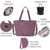 image:imageBaggallini Avenue Tote  12x18 Laptop Tote Bag for Women  Lightweight Work Travel Carry On BagMisty Purple