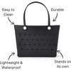 image:imageBaggallini Breeze Tote  9x18 Lightweight Washable Shoulder Bag  EVA Durable Beach BagEva Black