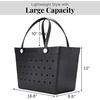 image:imageBaggallini Breeze Tote  9x18 Lightweight Washable Shoulder Bag  EVA Durable Beach BagEva Black
