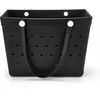 image:imageBaggallini Breeze Tote  9x18 Lightweight Washable Shoulder Bag  EVA Durable Beach BagEva Black