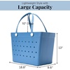 image:imageBaggallini Breeze Tote  9x18 Lightweight Washable Shoulder Bag  EVA Durable Beach BagEva Cornflower
