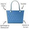 image:imageBaggallini Breeze Tote  9x18 Lightweight Washable Shoulder Bag  EVA Durable Beach BagEva Cornflower