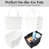 image:imageBaggallini Breeze Tote  9x18 Lightweight Washable Shoulder Bag  EVA Durable Beach BagEva White