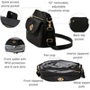 image:imageBaggallini Calais Crossbody Bags for Women 10x7 Lightweight WaterResistant Travel Purse RFID amp Interior OrganizationBlack  Gold Hardware