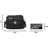 image:imageBaggallini Calais Crossbody Bags for Women 10x7 Lightweight WaterResistant Travel Purse RFID amp Interior OrganizationBlack Cheetah Emboss