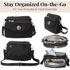 image:imageBaggallini Calais Crossbody Bags for Women 10x7 Lightweight WaterResistant Travel Purse RFID amp Interior OrganizationBlack Cheetah Emboss