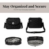 image:imageBaggallini Calais Crossbody Bags for Women 10x7 Lightweight WaterResistant Travel Purse RFID amp Interior OrganizationBlack Quilt
