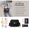 image:imageBaggallini Calais Crossbody Bags for Women 10x7 Lightweight WaterResistant Travel Purse RFID amp Interior OrganizationBlack Quilt