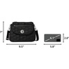 image:imageBaggallini Calais Crossbody Bags for Women 10x7 Lightweight WaterResistant Travel Purse RFID amp Interior OrganizationBlack Quilt