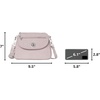 image:imageBaggallini Calais Crossbody Bags for Women 10x7 Lightweight WaterResistant Travel Purse RFID amp Interior OrganizationBlush Shimmer