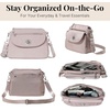image:imageBaggallini Calais Crossbody Bags for Women 10x7 Lightweight WaterResistant Travel Purse RFID amp Interior OrganizationBlush Shimmer