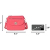 image:imageBaggallini Calais Crossbody Bags for Women 10x7 Lightweight WaterResistant Travel Purse RFID amp Interior OrganizationFlamingo