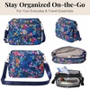 image:imageBaggallini Calais Crossbody Bags for Women 10x7 Lightweight WaterResistant Travel Purse RFID amp Interior OrganizationFlower Market
