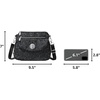 image:imageBaggallini Calais Crossbody Bags for Women 10x7 Lightweight WaterResistant Travel Purse RFID amp Interior OrganizationMidnight Blossom