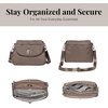 image:imageBaggallini Calais Crossbody Bags for Women 10x7 Lightweight WaterResistant Travel Purse RFID amp Interior OrganizationPortbello Shimmer