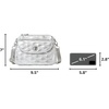 image:imageBaggallini Calais Crossbody Bags for Women 10x7 Lightweight WaterResistant Travel Purse RFID amp Interior OrganizationSilver Metallic Quilt