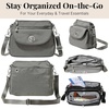 image:imageBaggallini Calais Crossbody Bags for Women 10x7 Lightweight WaterResistant Travel Purse RFID amp Interior OrganizationSterling Shimme