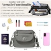 image:imageBaggallini Calais Crossbody Bags for Women 10x7 Lightweight WaterResistant Travel Purse RFID amp Interior OrganizationSterling Shimme