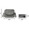 image:imageBaggallini Calais Crossbody Bags for Women 10x7 Lightweight WaterResistant Travel Purse RFID amp Interior OrganizationSterling Shimme