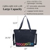 image:imageBaggallini Carryall Tote  Lightweight Nylon Zipper Top Weekender Travel Beach Bag wLuggage SleeveBaggallini Rainbow