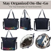 image:imageBaggallini Carryall Tote  Lightweight Nylon Zipper Top Weekender Travel Beach Bag wLuggage SleeveBaggallini Rainbow