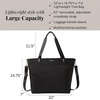 image:imageBaggallini Carryall Tote  Lightweight Nylon Zipper Top Weekender Travel Beach Bag wLuggage SleeveBlack