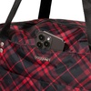 image:imageBaggallini Carryall Tote  Lightweight Nylon Zipper Top Weekender Travel Beach Bag wLuggage SleeveCrimson Tartan