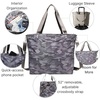 image:imageBaggallini Carryall Tote  Lightweight Nylon Zipper Top Weekender Travel Beach Bag wLuggage SleeveDark Grey Camo