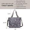 image:imageBaggallini Carryall Tote  Lightweight Nylon Zipper Top Weekender Travel Beach Bag wLuggage SleeveDark Grey Camo
