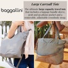 image:imageBaggallini Carryall Tote  Lightweight Nylon Zipper Top Weekender Travel Beach Bag wLuggage SleeveFrench Navy