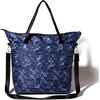 image:imageBaggallini Carryall Tote  Lightweight Nylon Zipper Top Weekender Travel Beach Bag wLuggage SleeveIndigo Petal