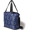 image:imageBaggallini Carryall Tote  Lightweight Nylon Zipper Top Weekender Travel Beach Bag wLuggage SleeveIndigo Petal