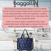 image:imageBaggallini Carryall Tote  Lightweight Nylon Zipper Top Weekender Travel Beach Bag wLuggage SleeveIndigo Petal