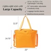 image:imageBaggallini Carryall Tote  Lightweight Nylon Zipper Top Weekender Travel Beach Bag wLuggage SleeveMarigold