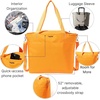 image:imageBaggallini Carryall Tote  Lightweight Nylon Zipper Top Weekender Travel Beach Bag wLuggage SleeveMarigold