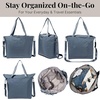 image:imageBaggallini Carryall Tote  Lightweight Nylon Zipper Top Weekender Travel Beach Bag wLuggage SleeveMist