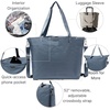 image:imageBaggallini Carryall Tote  Lightweight Nylon Zipper Top Weekender Travel Beach Bag wLuggage SleeveMist