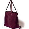 image:imageBaggallini Carryall Tote  Lightweight Nylon Zipper Top Weekender Travel Beach Bag wLuggage SleeveMulberry