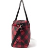 image:imageBaggallini Carryall Tote  Lightweight Nylon Zipper Top Weekender Travel Beach Bag wLuggage SleeveRed Buffalo Plaid
