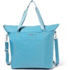 image:imageBaggallini Carryall Tote  Lightweight Nylon Zipper Top Weekender Travel Beach Bag wLuggage SleeveSeaside Blue