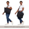 image:imageBaggallini Carryall Tote  Lightweight Nylon Zipper Top Weekender Travel Beach Bag wLuggage SleeveSeaside Blue