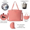 image:imageBaggallini Carryall Tote  Lightweight Nylon Zipper Top Weekender Travel Beach Bag wLuggage SleeveTerracotta